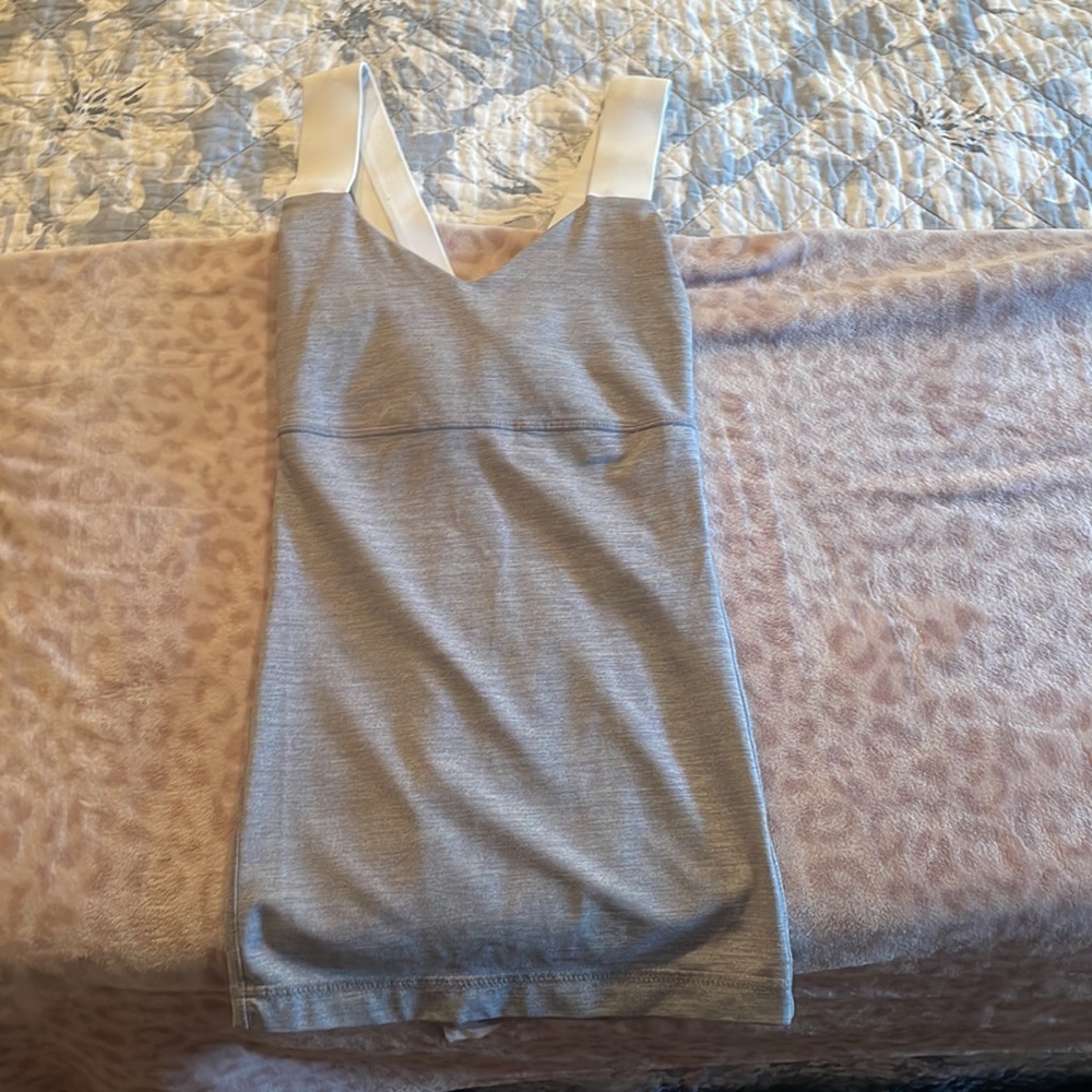 Grey Lululemon Top with Built in Bra